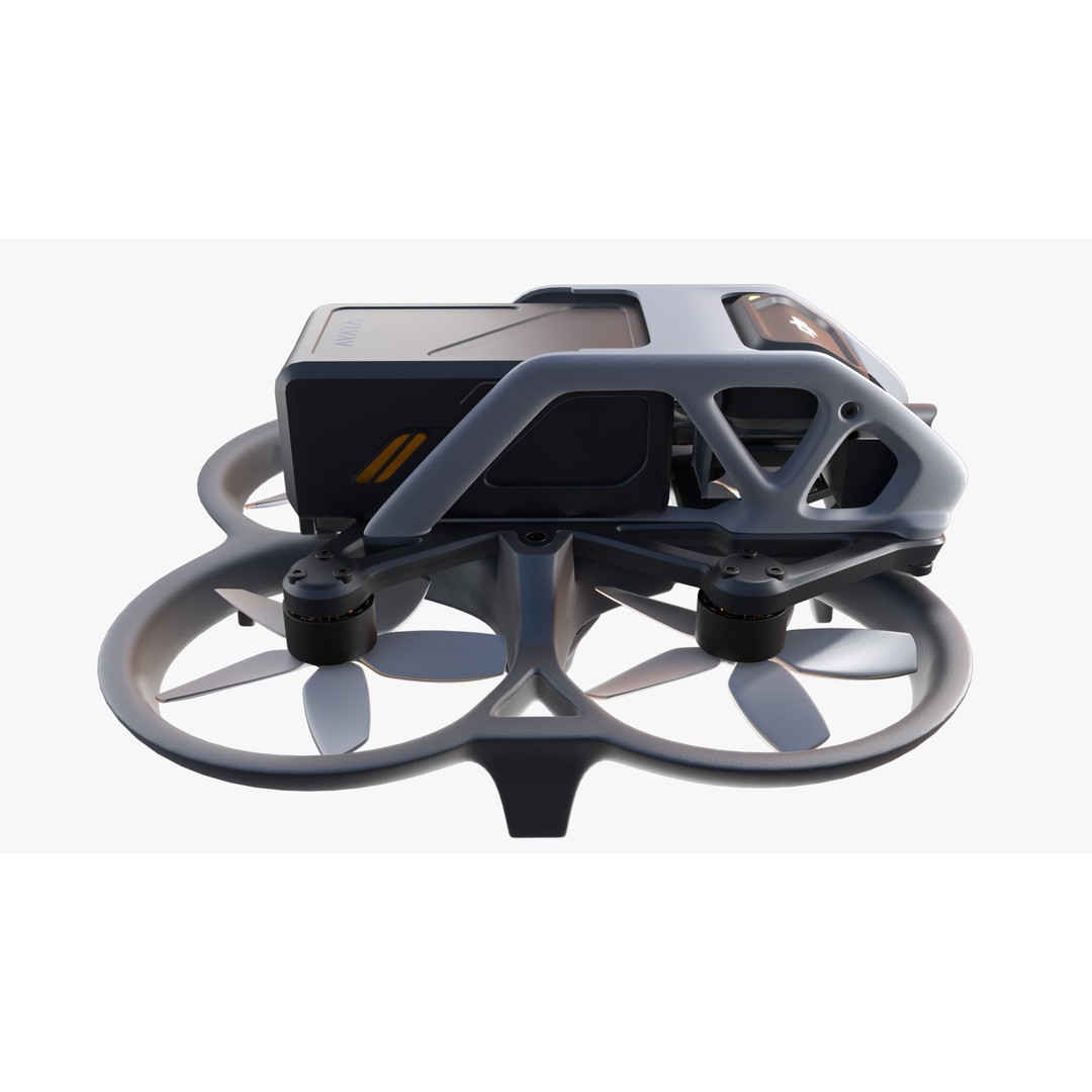 DJI Avata 3D Model – High Detail Quadcopter Asset for Blender - View 10