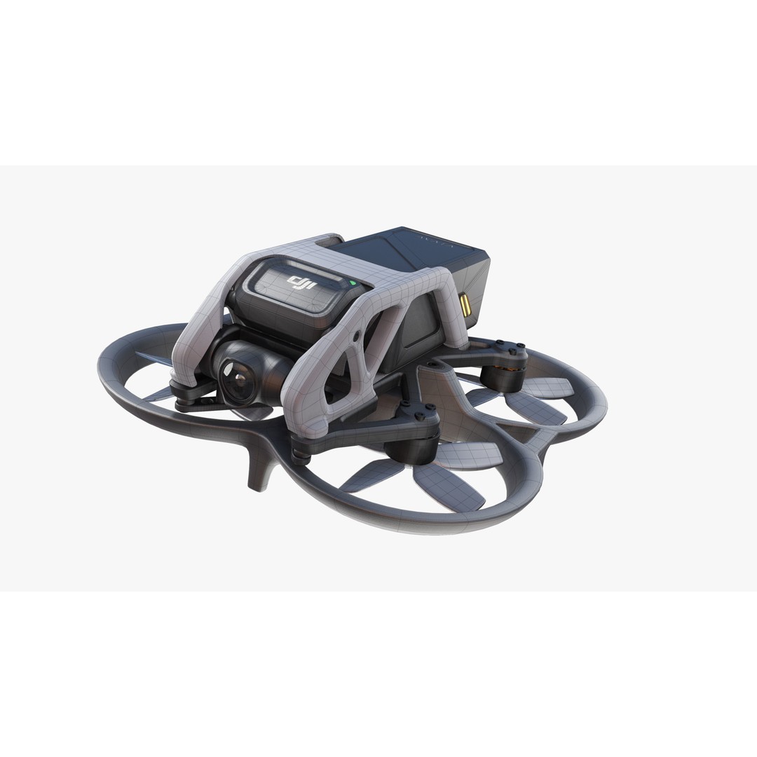 DJI Avata 3D Model – High Detail Quadcopter Asset for Blender - View 13