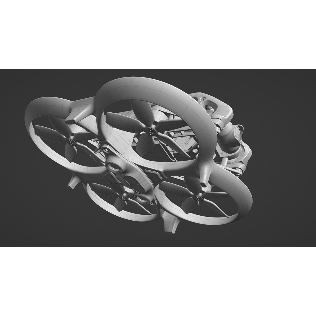 DJI Avata 3D Model – High Detail Quadcopter Asset for Blender - View 15