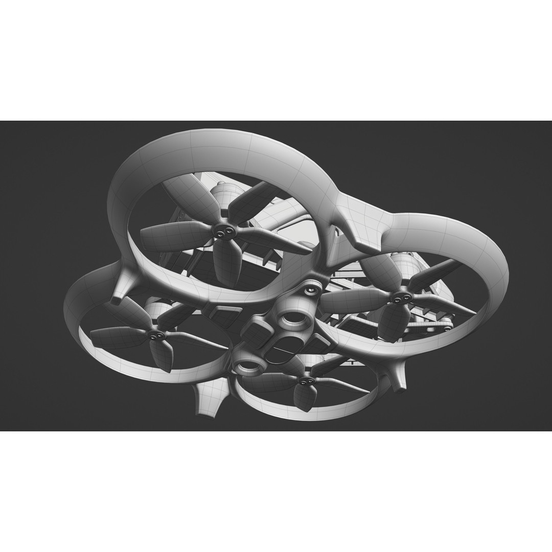 DJI Avata 3D Model – High Detail Quadcopter Asset for Blender - View 17