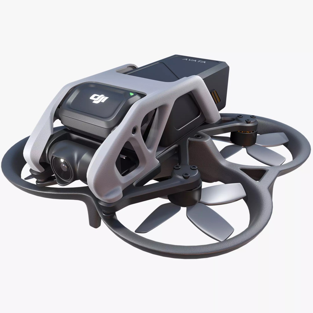 DJI Avata 3D Model – High Detail Quadcopter Asset for Blender - View 2
