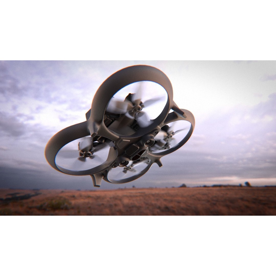 DJI Avata 3D Model – High Detail Quadcopter Asset for Blender - View 20