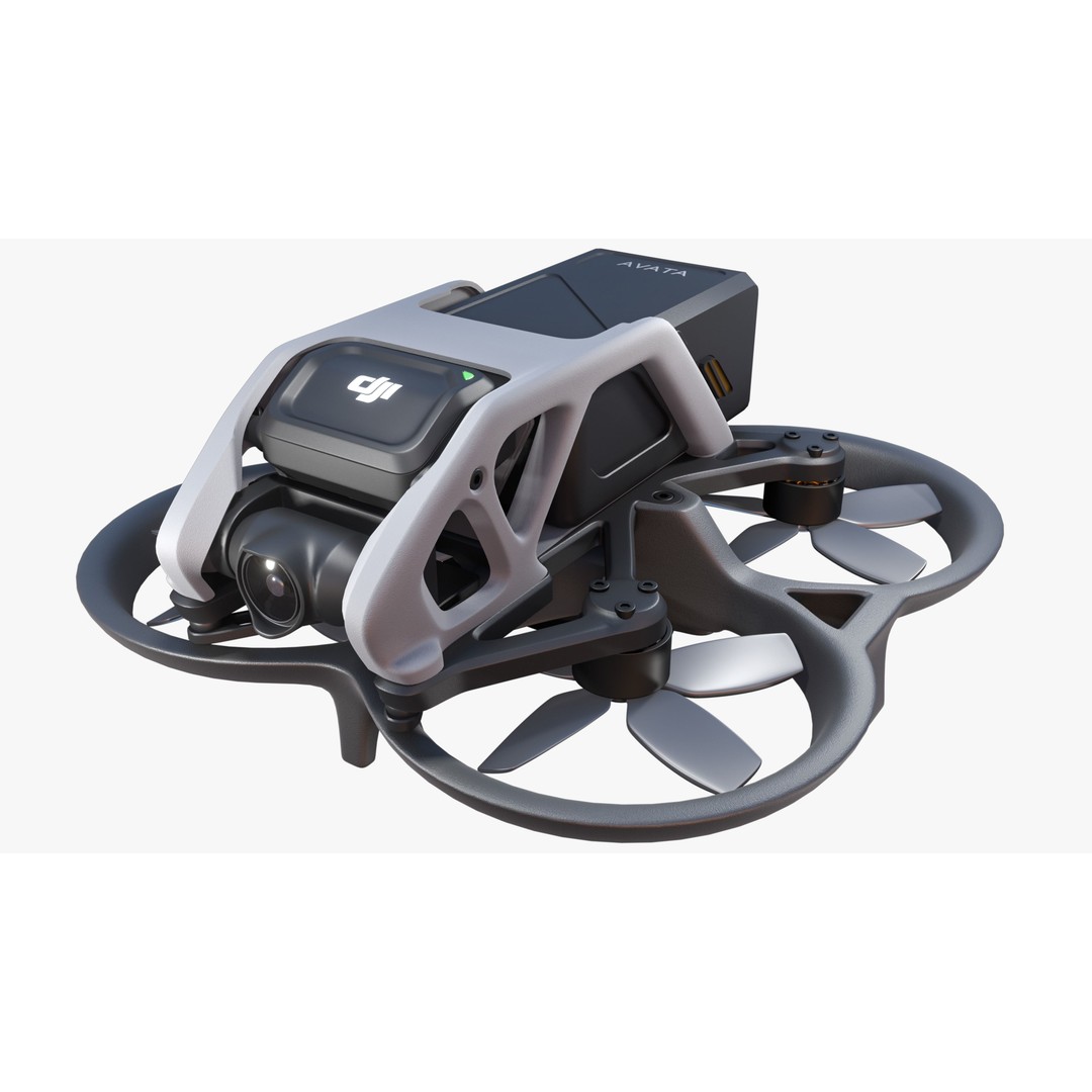 DJI Avata 3D Model – High Detail Quadcopter Asset for Blender - View 4