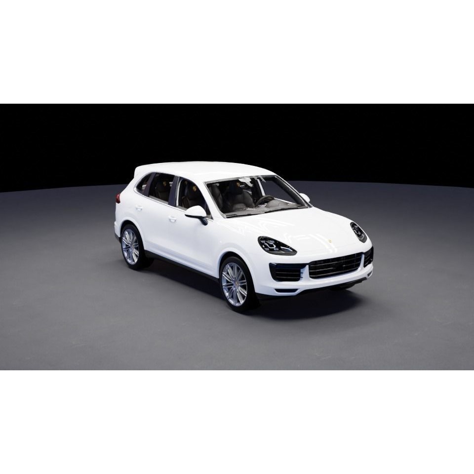 Porsche Cayenne TurboS 3D Model – High Poly Rigged Game Asset, FBX