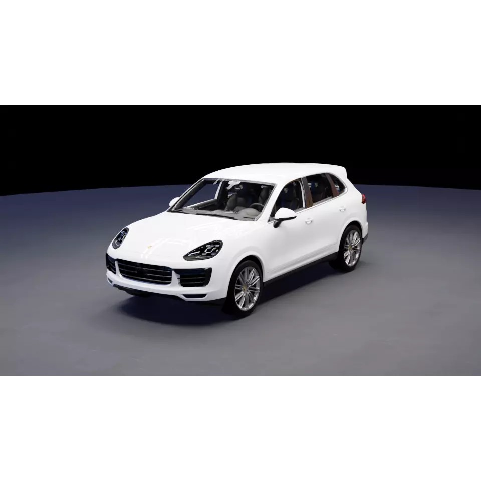 Porsche Cayenne TurboS 3D Model – High Poly Rigged Game Asset, FBX - View 2