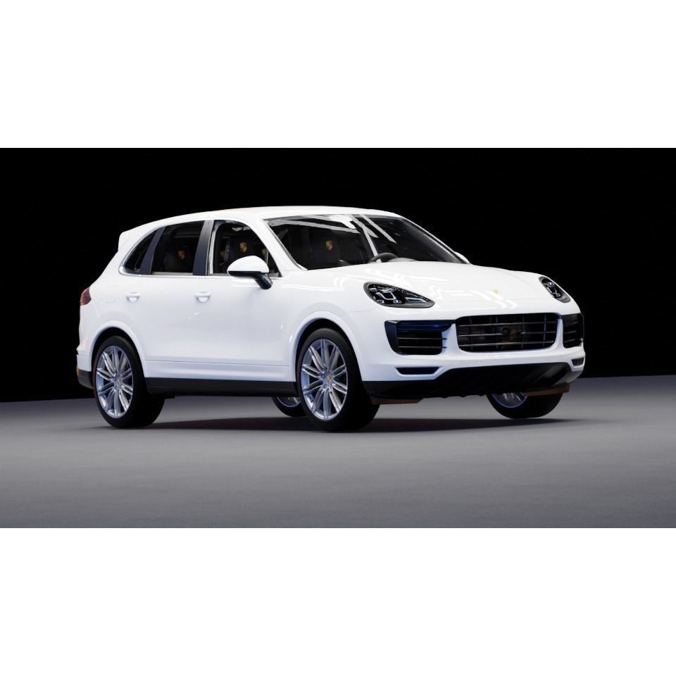 Porsche Cayenne TurboS 3D Model – High Poly Rigged Game Asset, FBX - View 9
