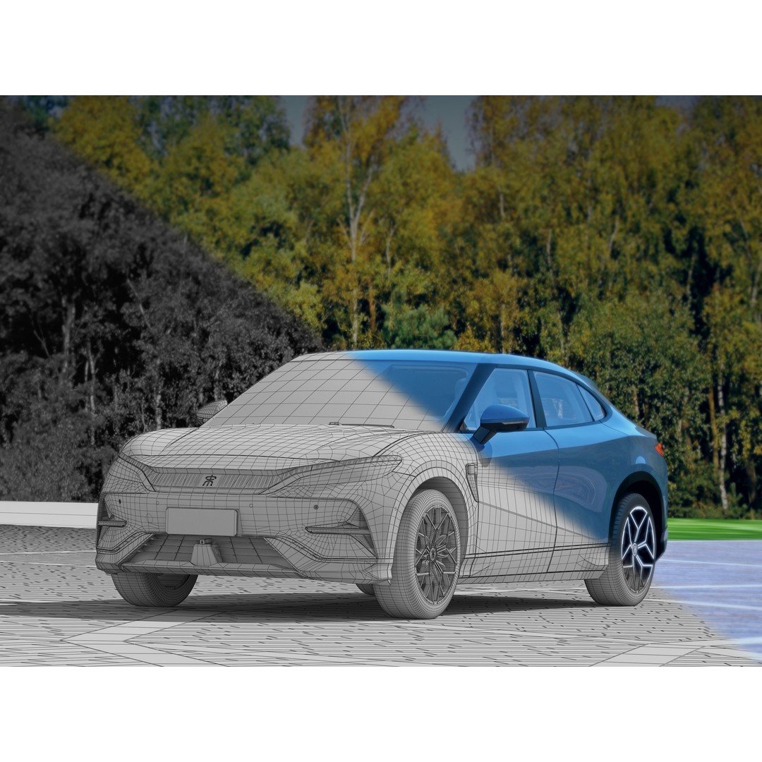BYD Song L 3D Model – Sport SUV with PBR Textures, FBX & OBJ - View 4