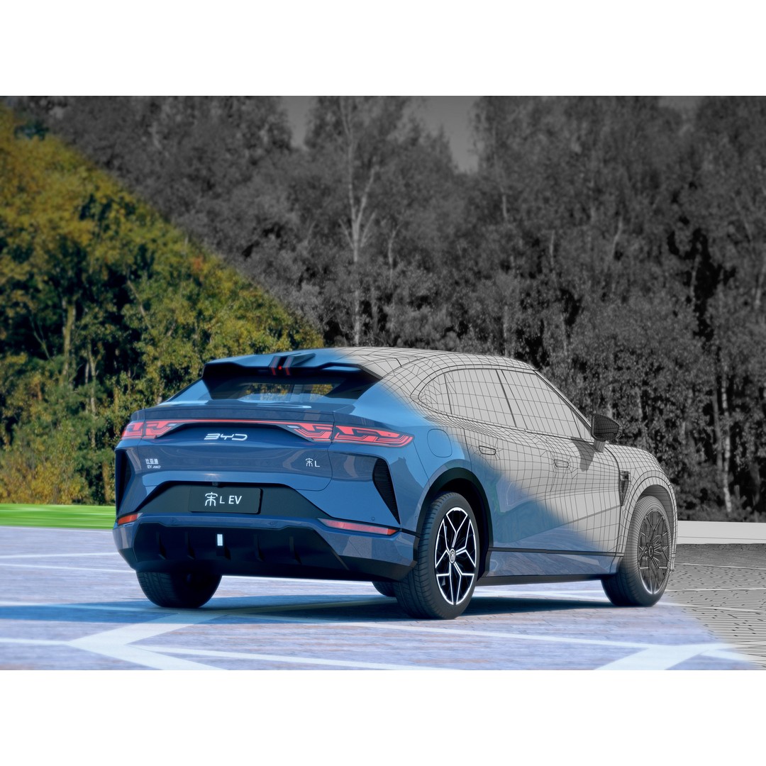 BYD Song L 3D Model – Sport SUV with PBR Textures, FBX & OBJ - View 5
