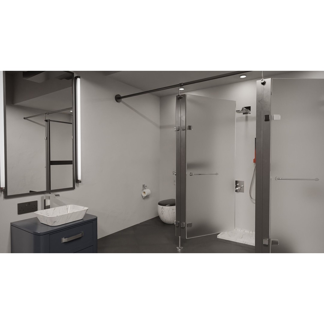 Modern Gym Locker Room 3D Model – Low Poly PBR Interior Asset - View 10
