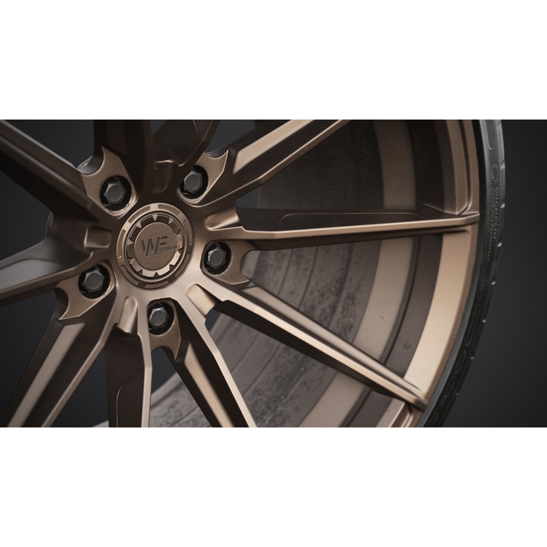WheelForce CF3-FF R Tire Michelin Pilot Sport 4 3D Model – Low Poly PBR Asset, FBX - View 12