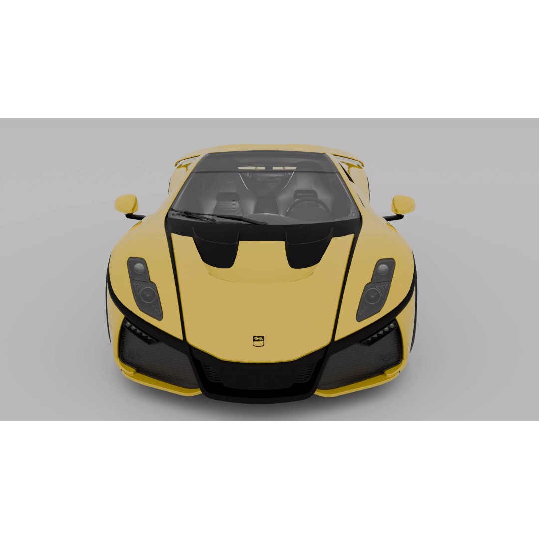 GTA Spano 3D Model – High Poly Game-Ready Asset, FBX, OBJ - View 5