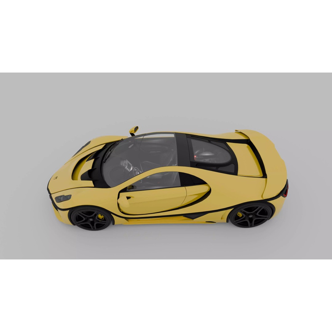 GTA Spano 3D Model – High Poly Game-Ready Asset, FBX, OBJ - View 6