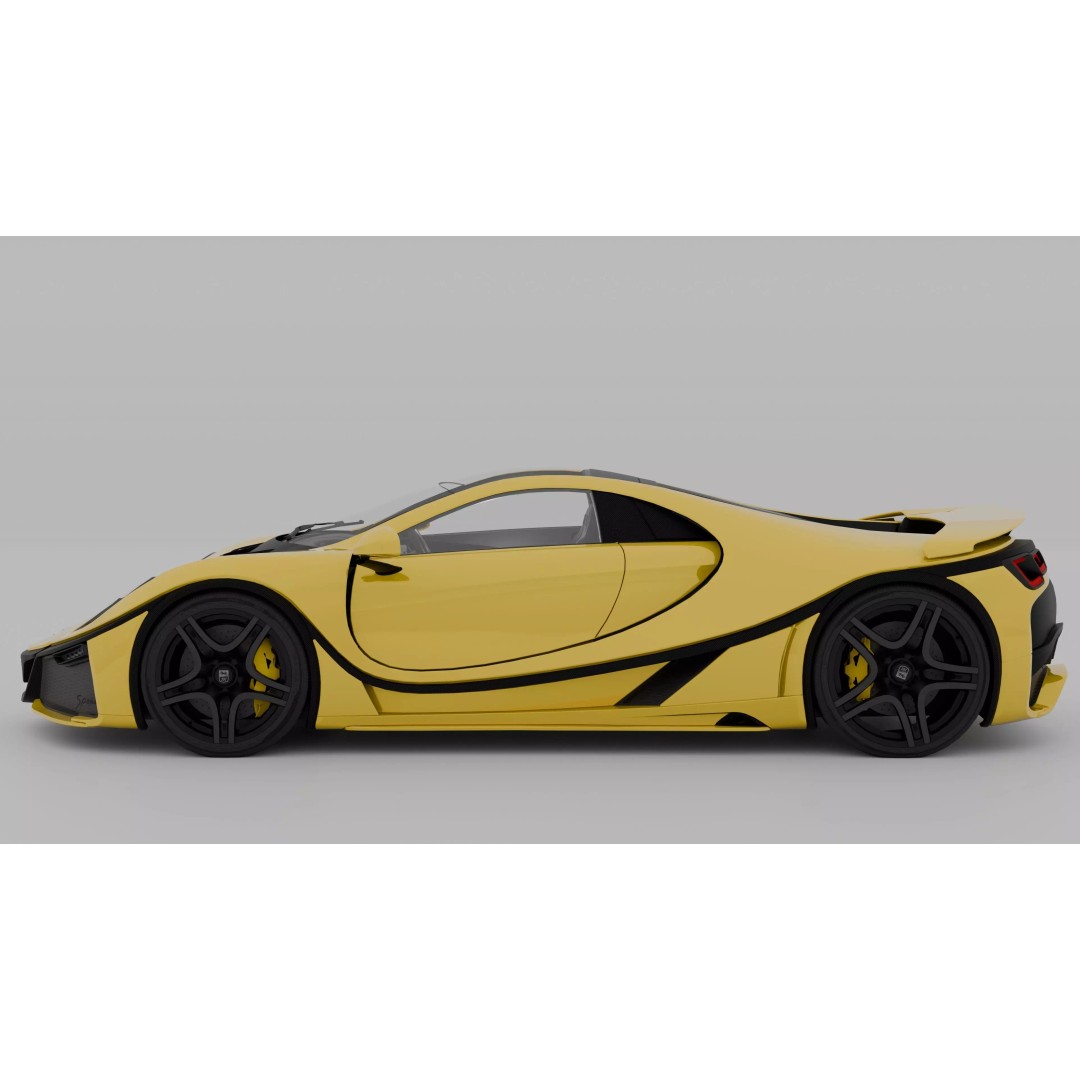 GTA Spano 3D Model – High Poly Game-Ready Asset, FBX, OBJ - View 7