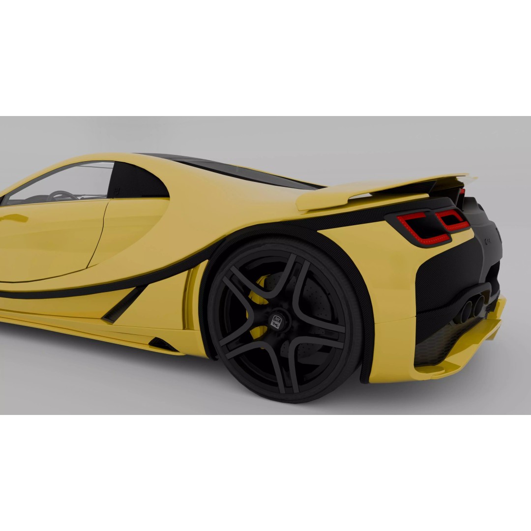 GTA Spano 3D Model – High Poly Game-Ready Asset, FBX, OBJ - View 9
