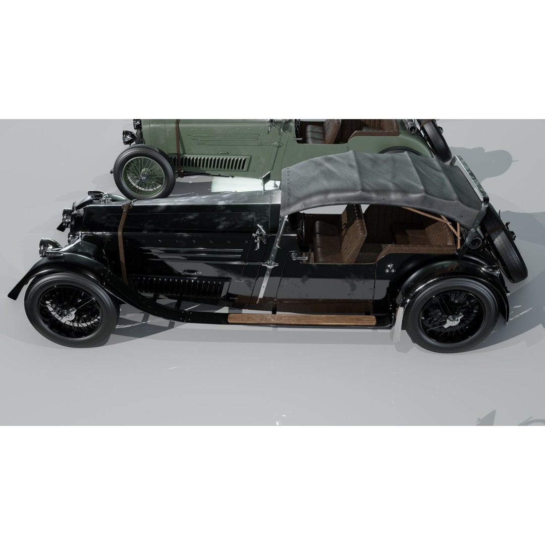 La Costa Antique Car 3D Model – Low Poly Game Asset, FBX, Blender - View 21