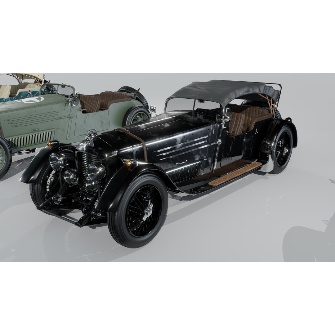 La Costa Antique Car 3D Model – Low Poly Game Asset, FBX, Blender - View 22