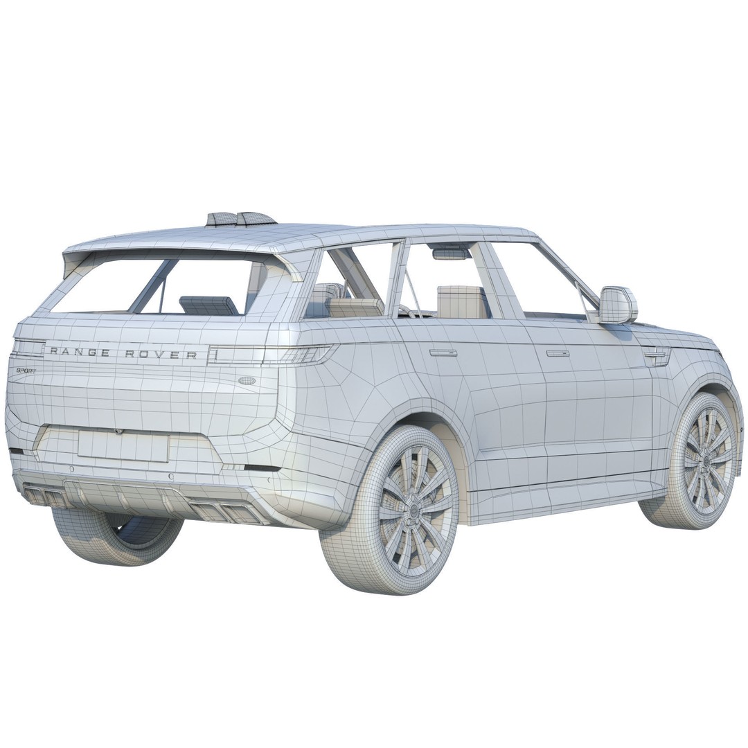 Range Rover Sport 2023 3D Model – High Poly Game Asset, FBX, PBR
