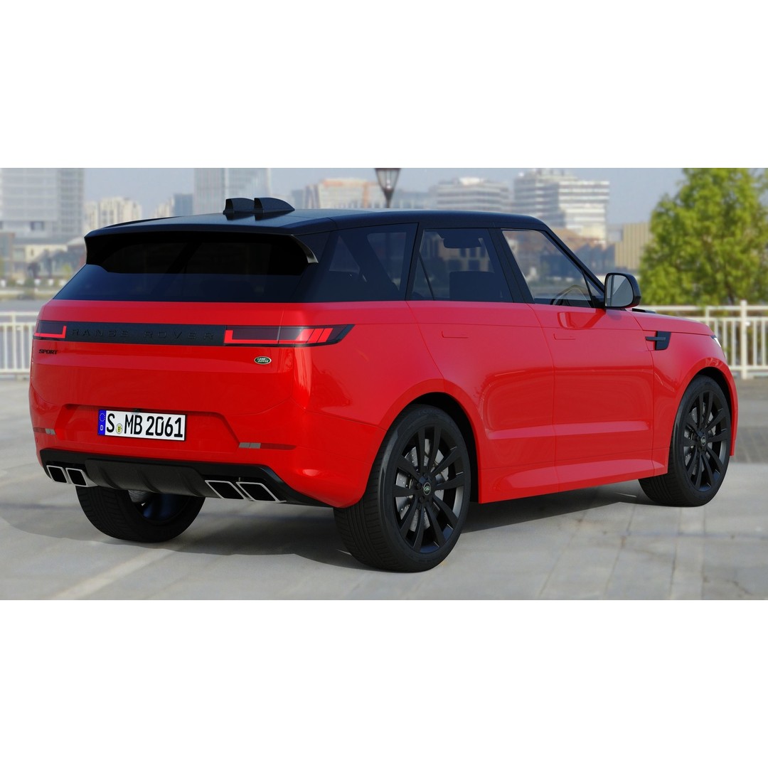 Range Rover Sport 2023 3D Model – High Poly Game Asset, FBX, PBR - View 10