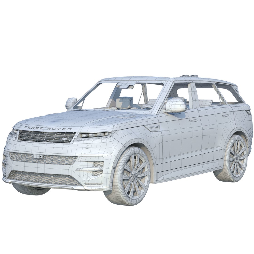 Range Rover Sport 2023 3D Model – High Poly Game Asset, FBX, PBR - View 11