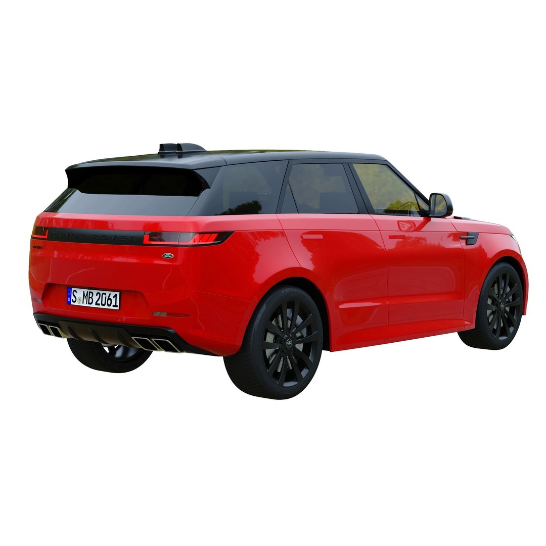 Range Rover Sport 2023 3D Model – High Poly Game Asset, FBX, PBR - View 3