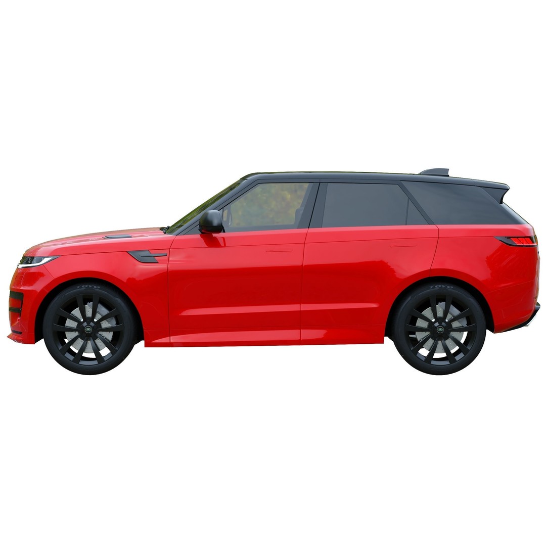 Range Rover Sport 2023 3D Model – High Poly Game Asset, FBX, PBR - View 4
