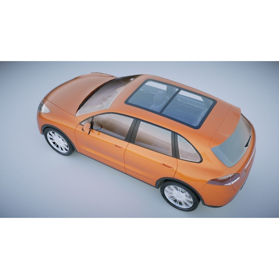 Generic SUV 3D Model – Low Poly Game Asset, FBX, OBJ Formats - View 10