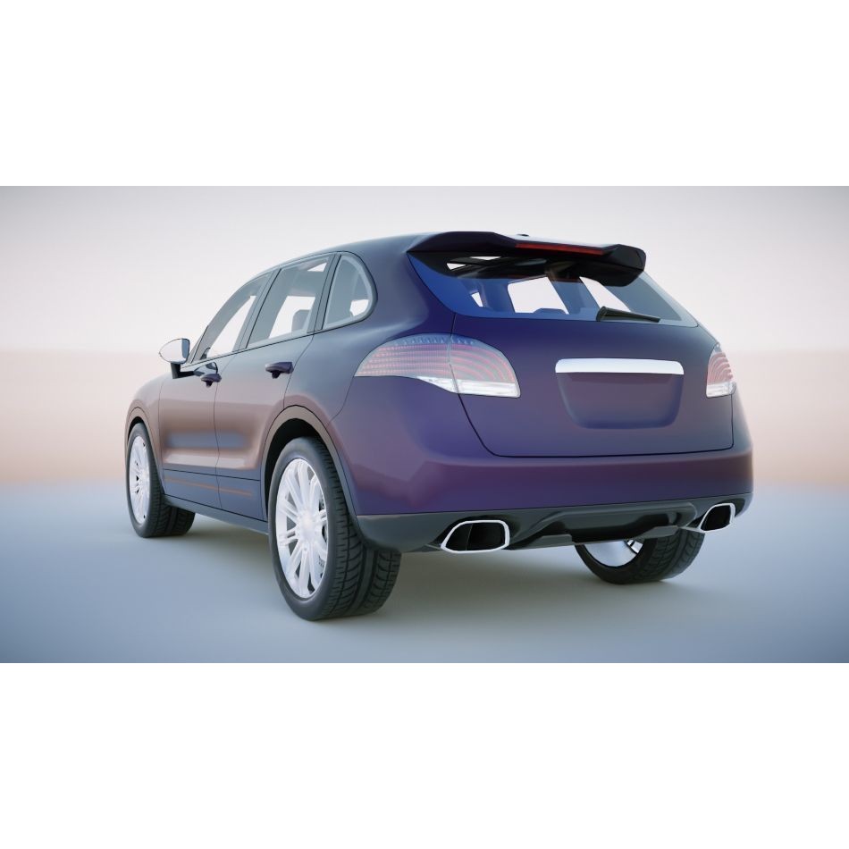 Generic SUV 3D Model – Low Poly Game Asset, FBX, OBJ Formats - View 11