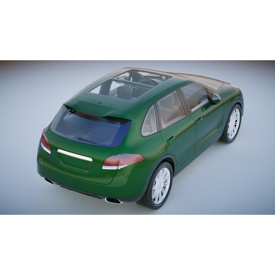 Generic SUV 3D Model – Low Poly Game Asset, FBX, OBJ Formats - View 16