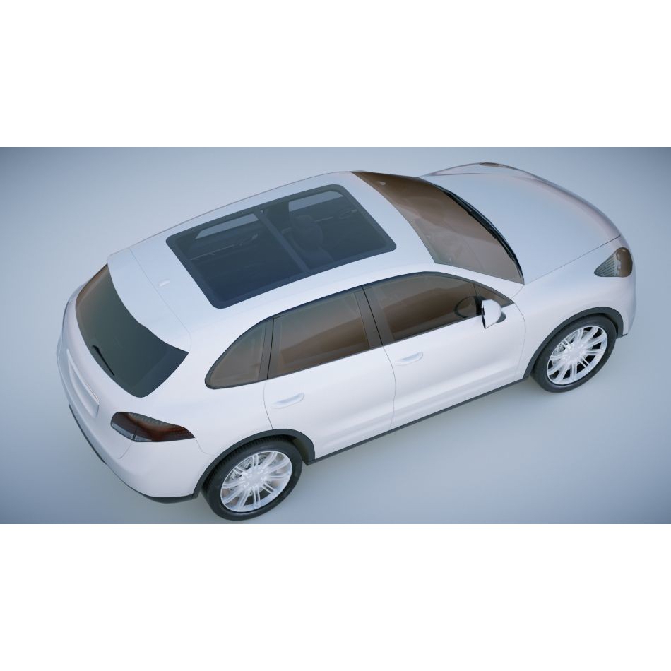Generic SUV 3D Model – Low Poly Game Asset, FBX, OBJ Formats - View 17