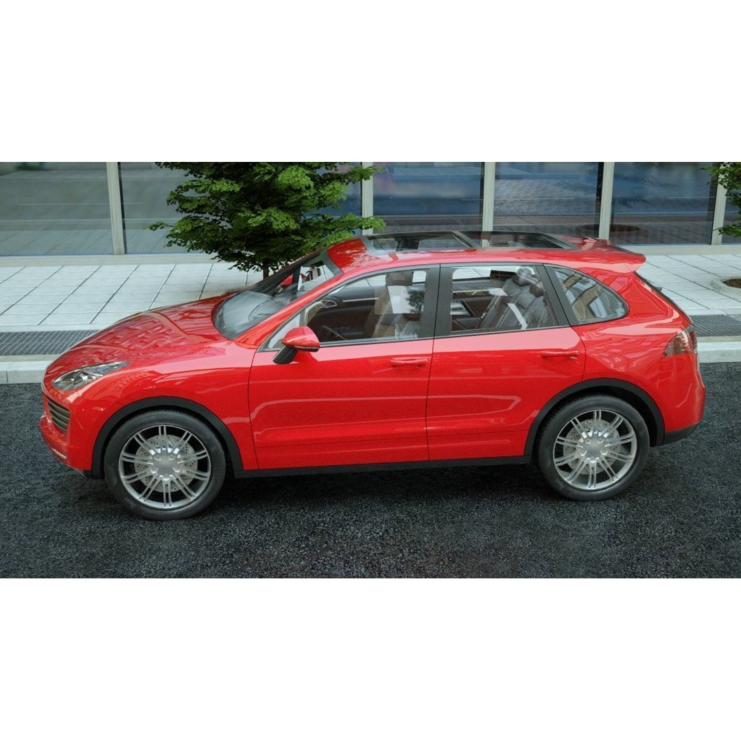 Generic SUV 3D Model – Low Poly Game Asset, FBX, OBJ Formats - View 18