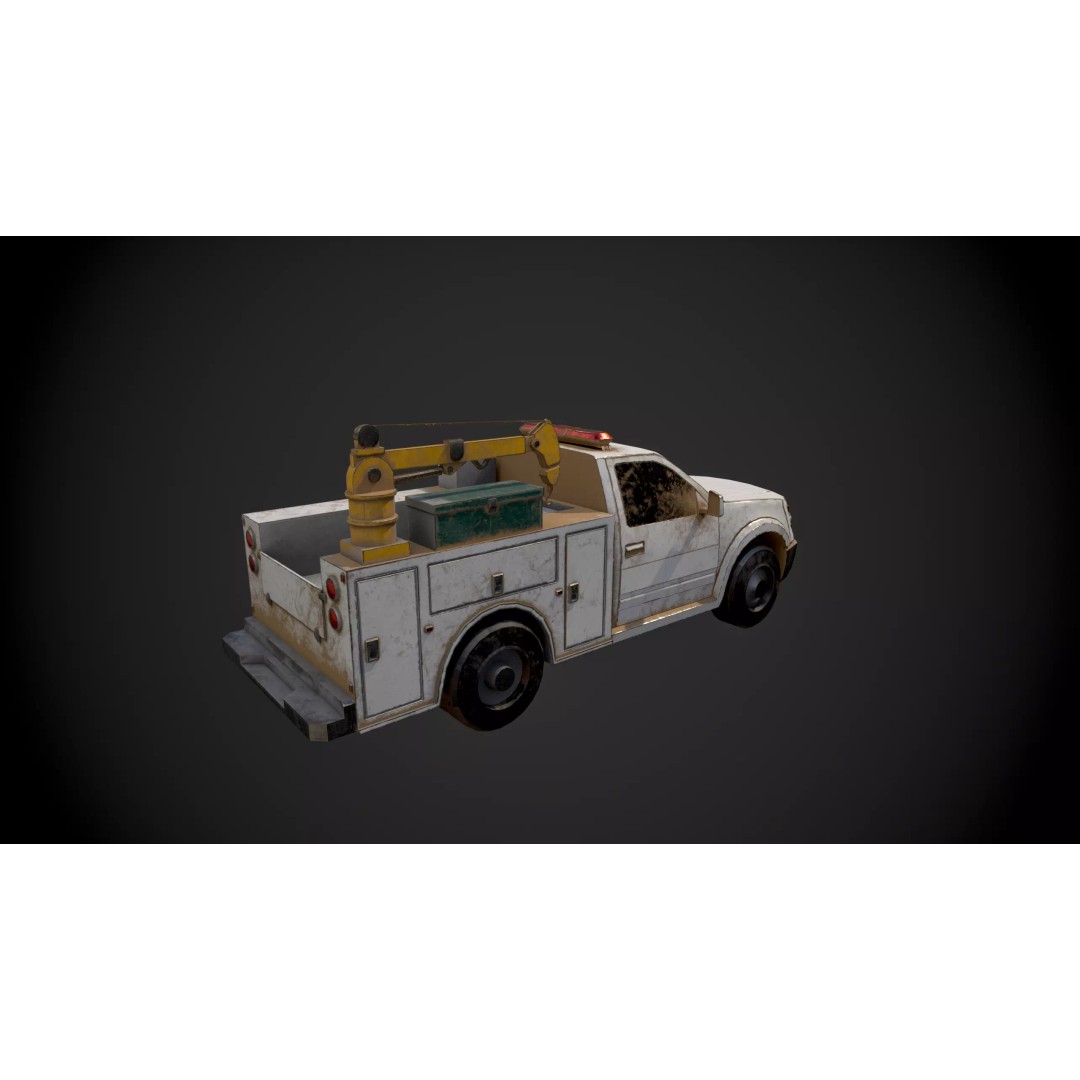 Abandoned Vehicles 3D Model – Low Poly Pack, Game Ready, FBX, OBJ - View 15