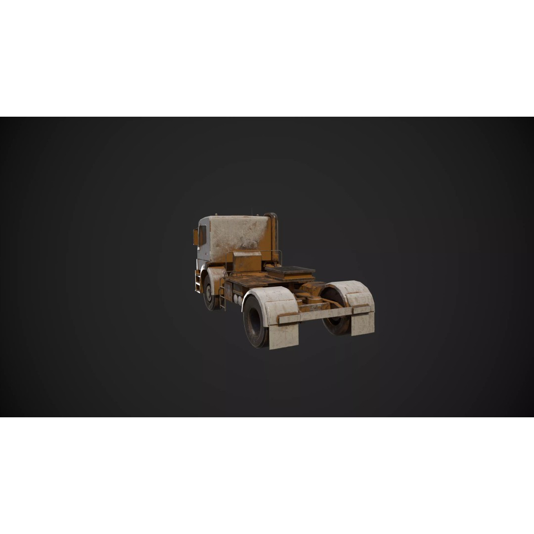 Abandoned Vehicles 3D Model – Low Poly Pack, Game Ready, FBX, OBJ - View 27