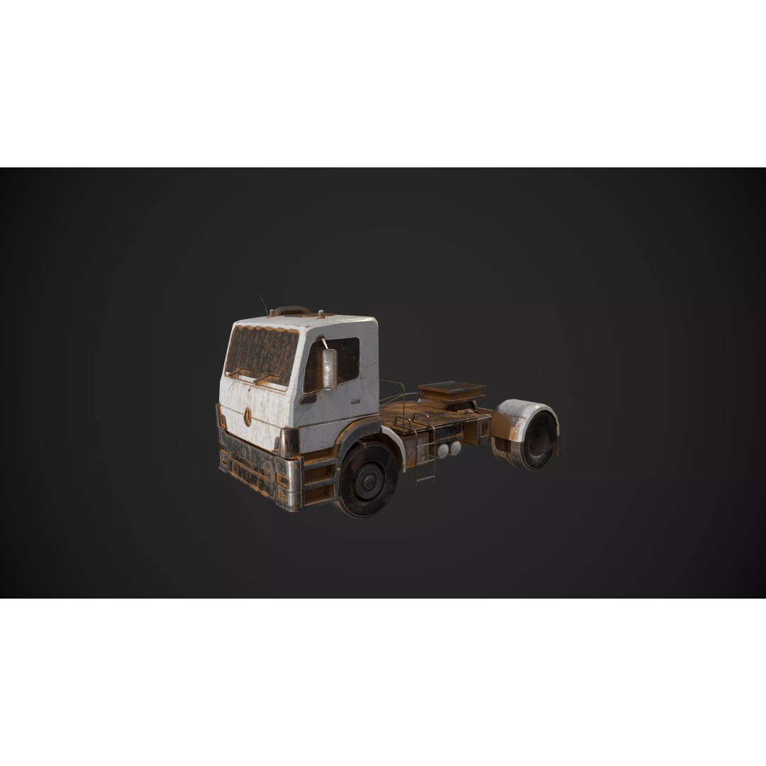 Abandoned Vehicles 3D Model – Low Poly Pack, Game Ready, FBX, OBJ - View 28