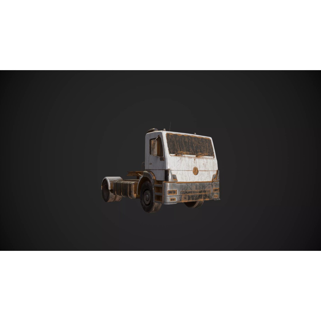 Abandoned Vehicles 3D Model – Low Poly Pack, Game Ready, FBX, OBJ - View 29