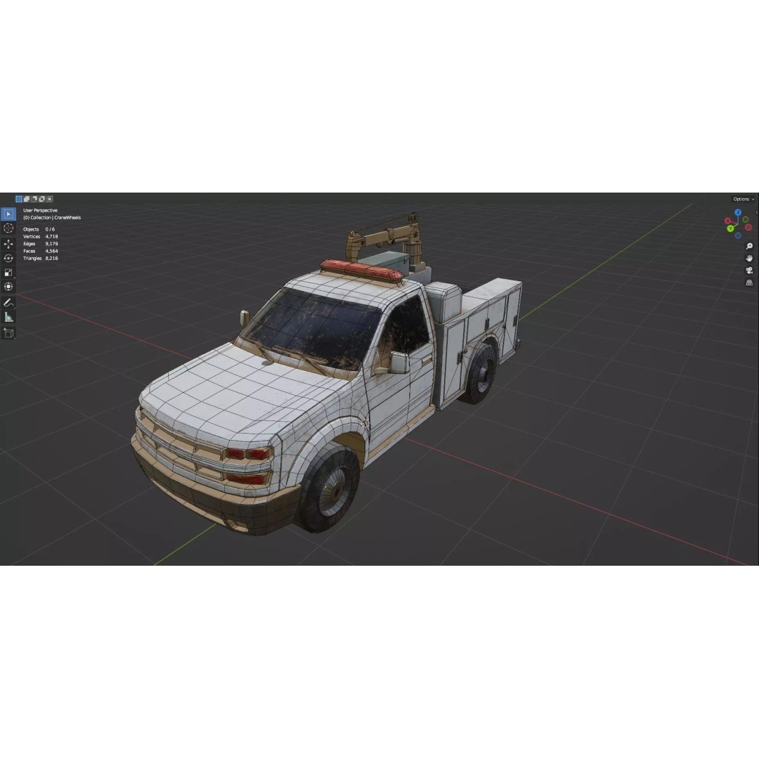 Abandoned Vehicles 3D Model – Low Poly Pack, Game Ready, FBX, OBJ - View 57