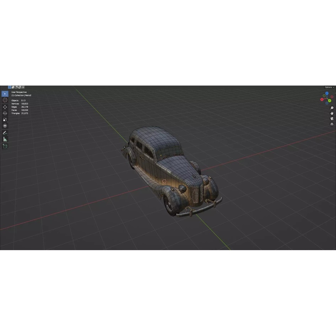 Abandoned Vehicles 3D Model – Low Poly Pack, Game Ready, FBX, OBJ - View 65