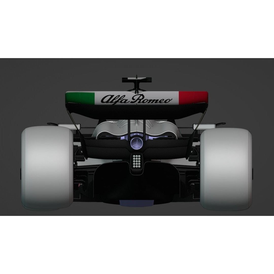 Alfa Romeo C43 3D Model – Low Poly Racing Car, FBX, Game Ready - View 10