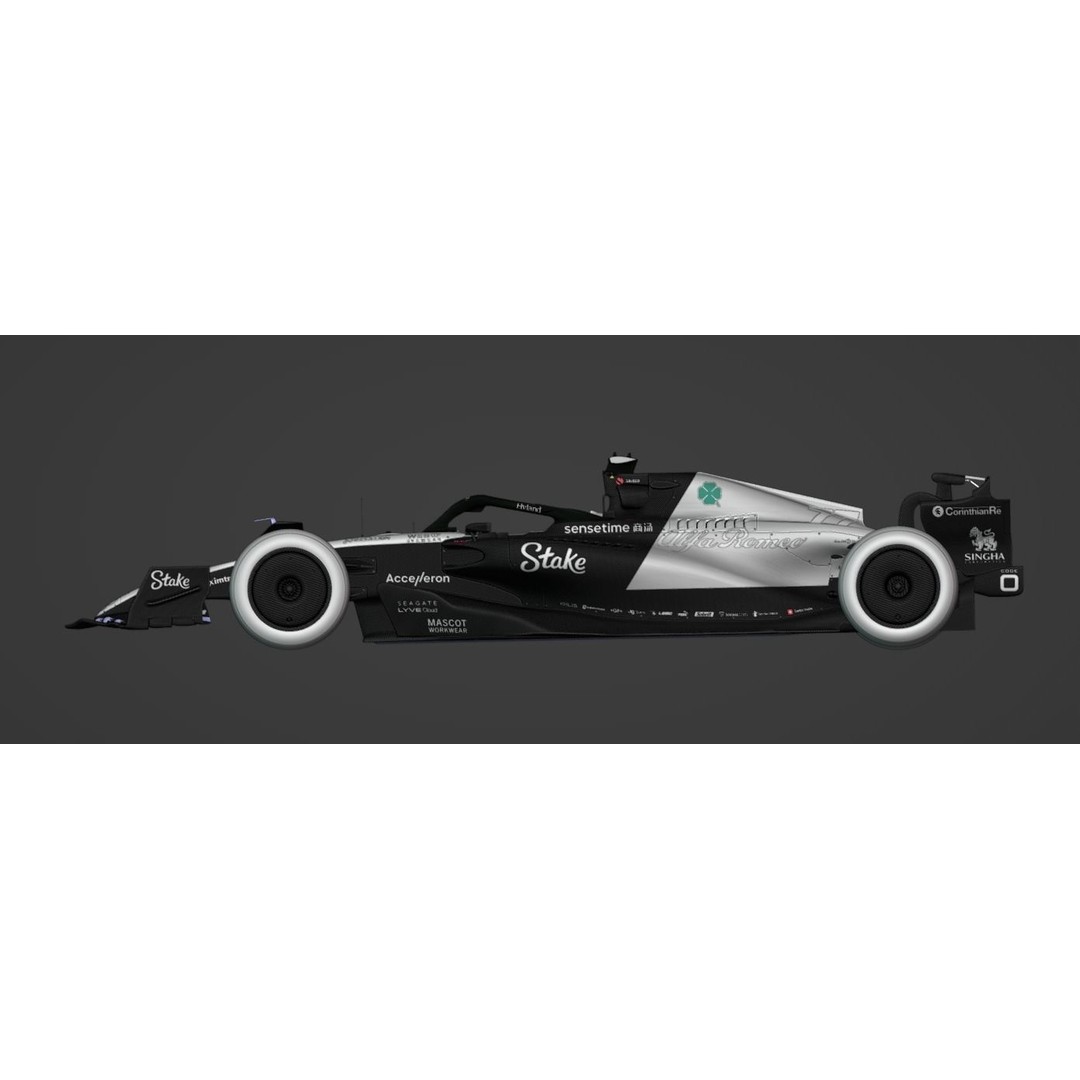 Alfa Romeo C43 3D Model – Low Poly Racing Car, FBX, Game Ready - View 7