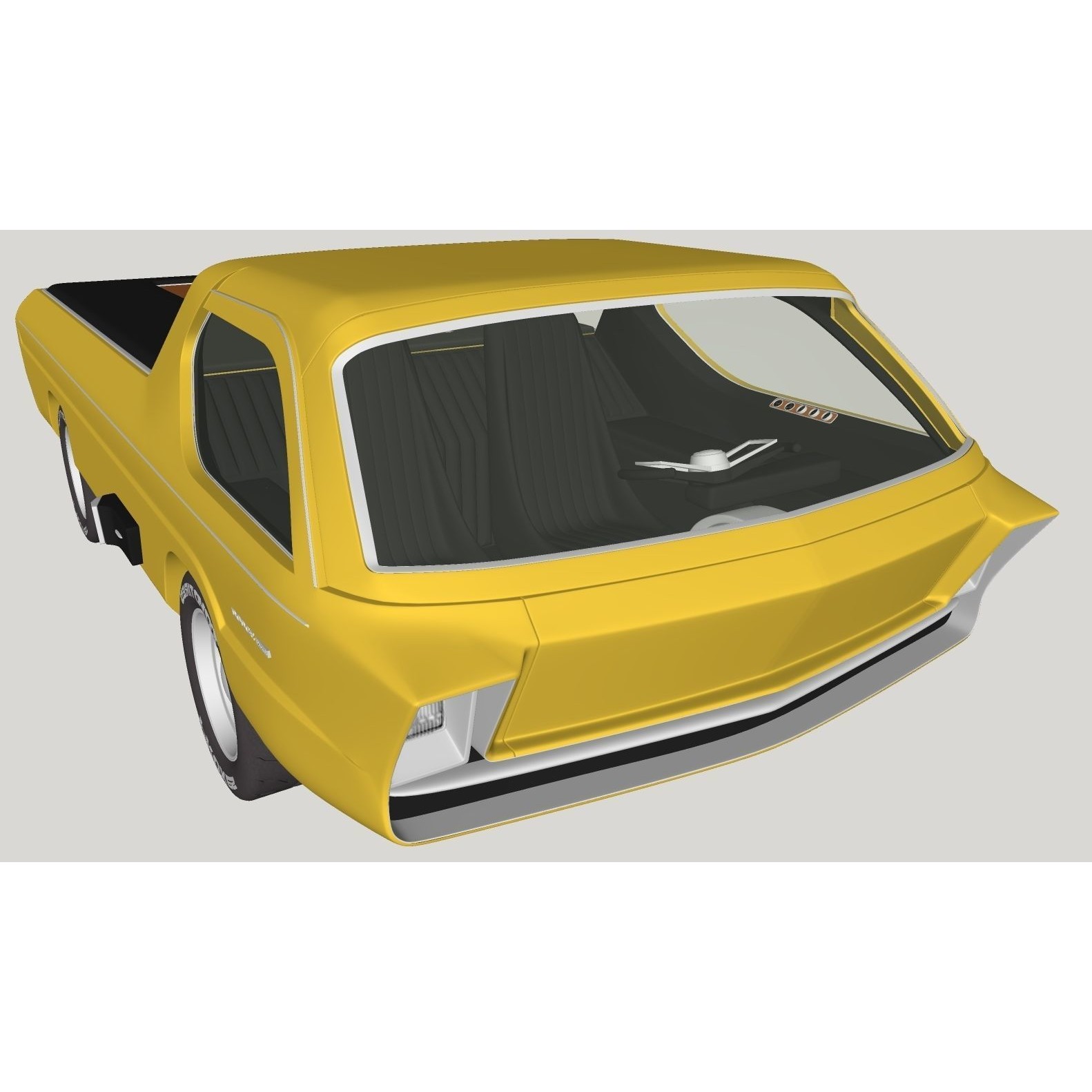 Dodge Deora - High-Poly and Low-Poly 3D Model - View 18