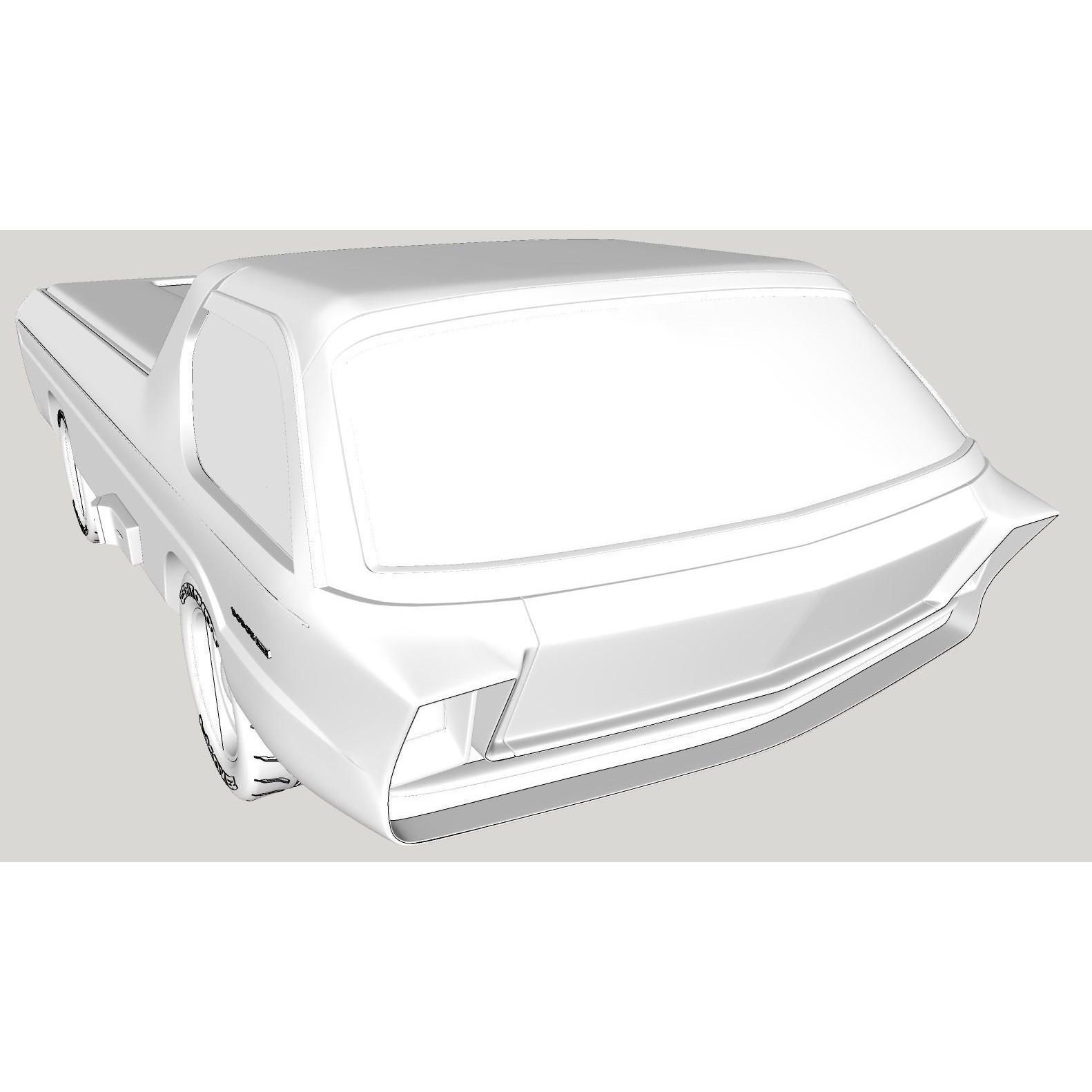 Dodge Deora - High-Poly and Low-Poly 3D Model - View 22