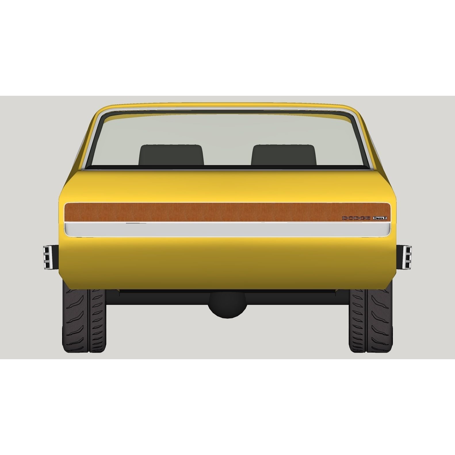 Dodge Deora - High-Poly and Low-Poly 3D Model - View 25