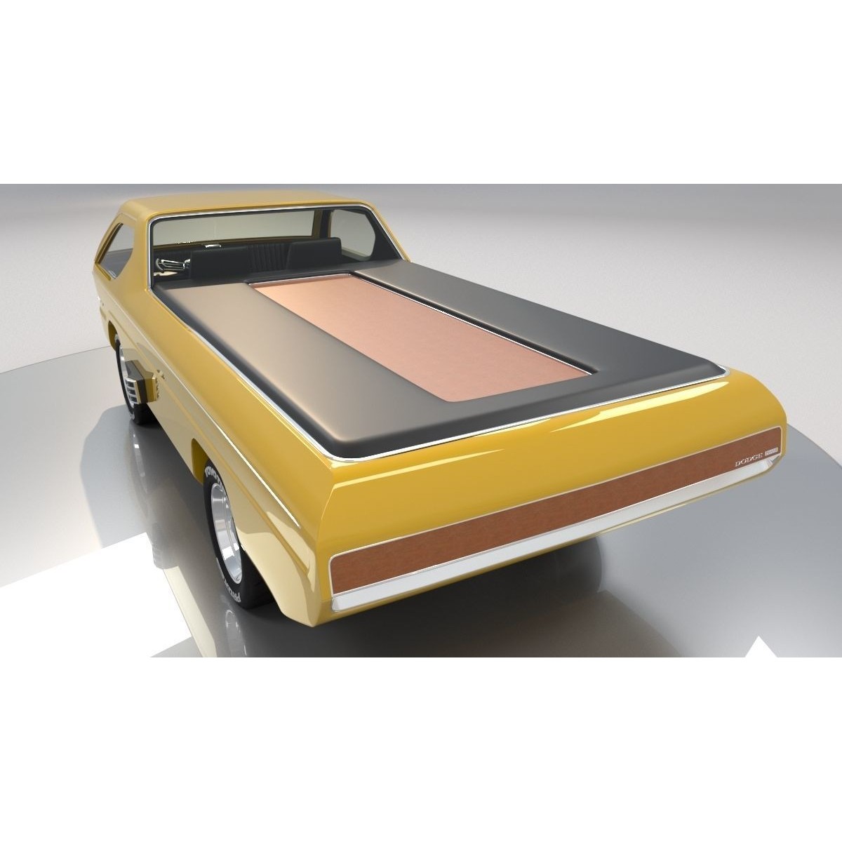 Dodge Deora - High-Poly and Low-Poly 3D Model - View 3