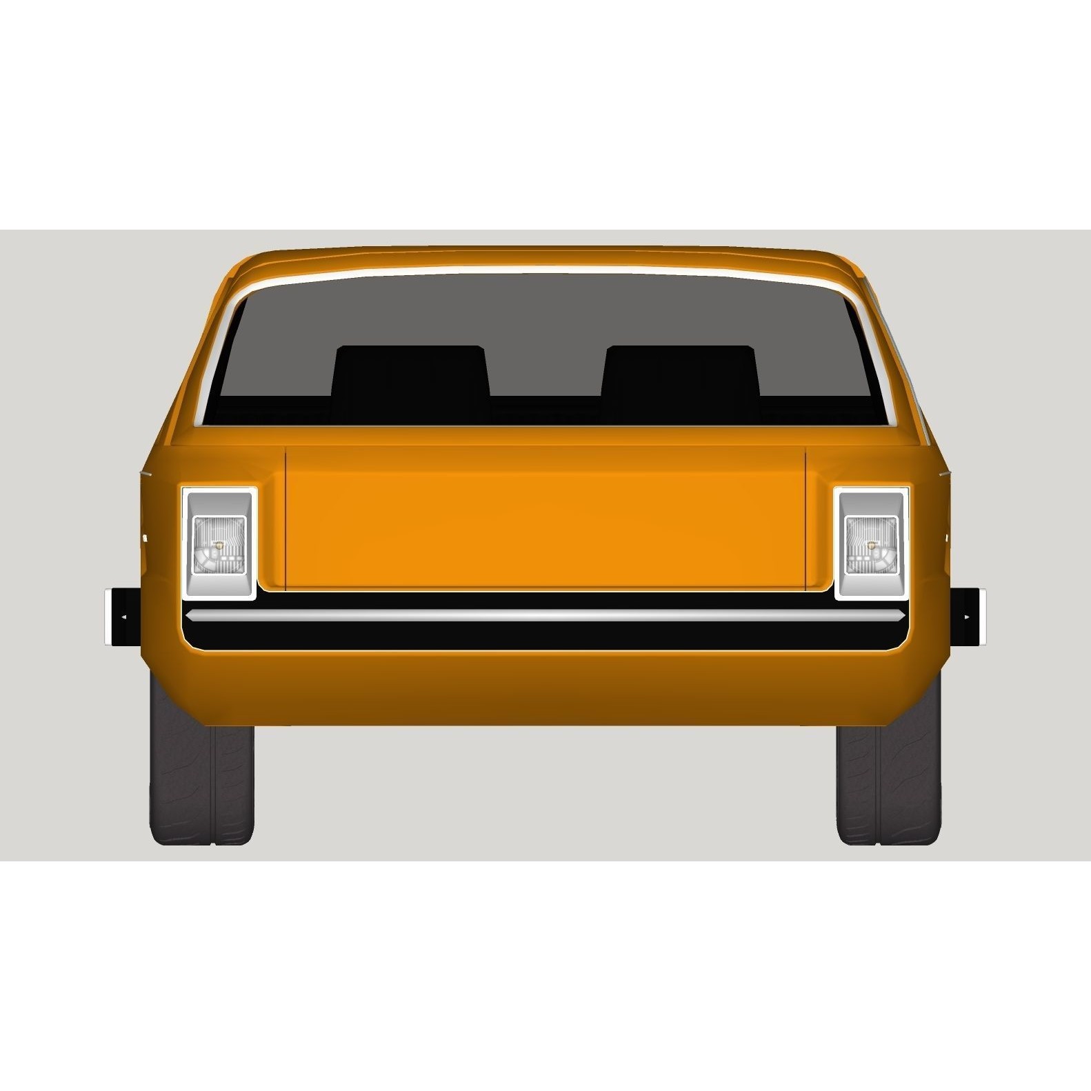 Dodge Deora - High-Poly and Low-Poly 3D Model - View 39