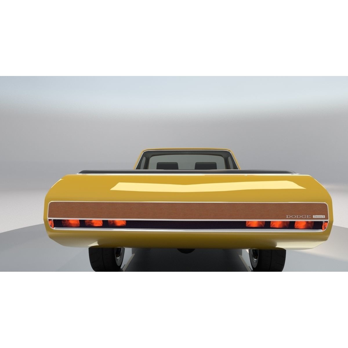 Dodge Deora - High-Poly and Low-Poly 3D Model - View 7