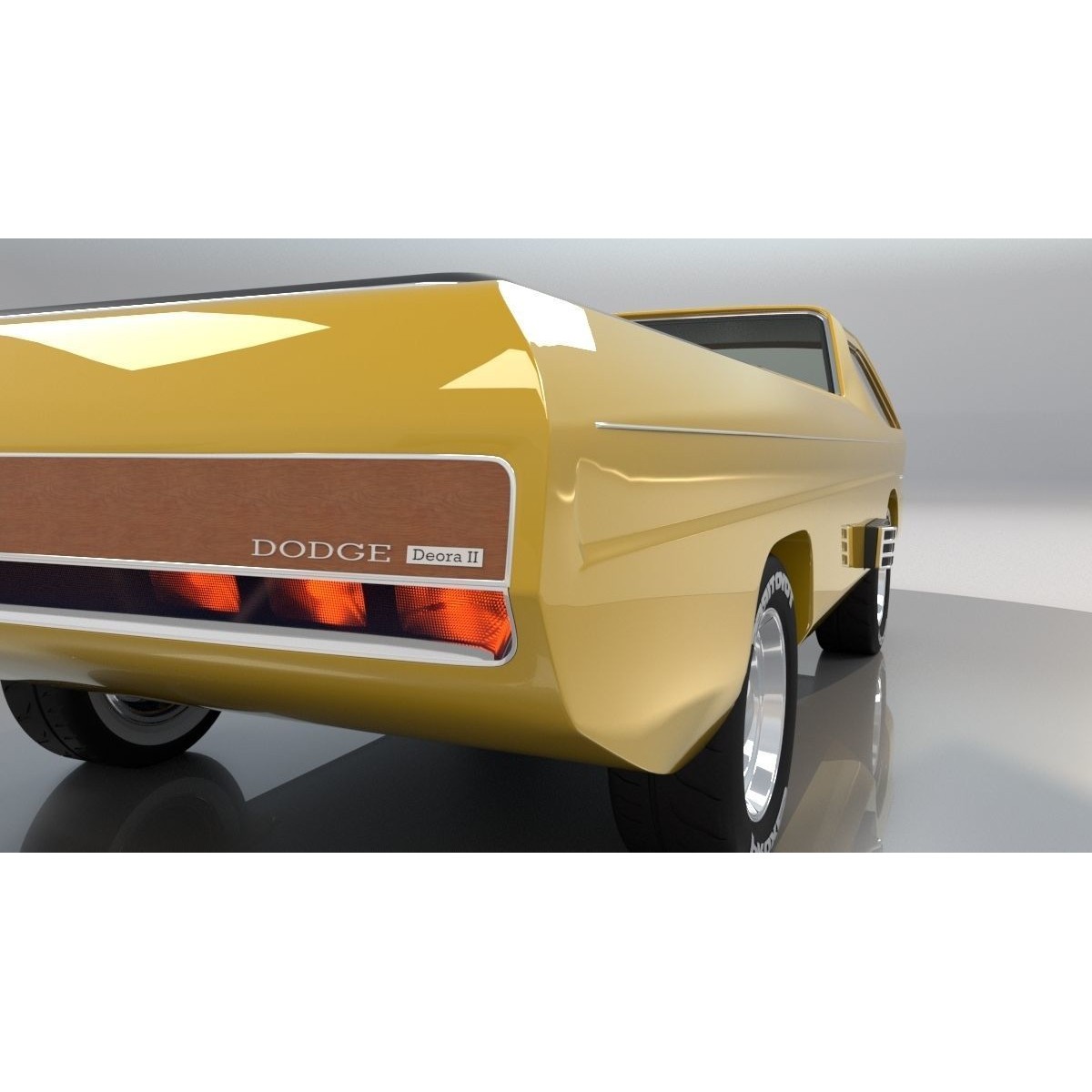 Dodge Deora - High-Poly and Low-Poly 3D Model - View 8