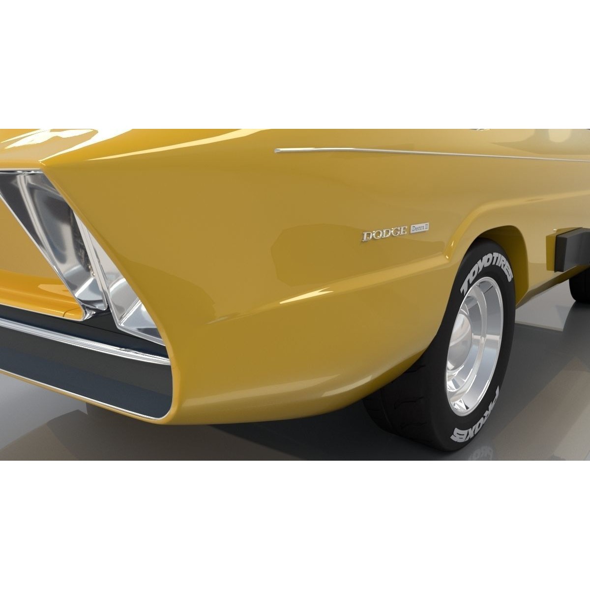 Dodge Deora - High-Poly and Low-Poly 3D Model - View 9