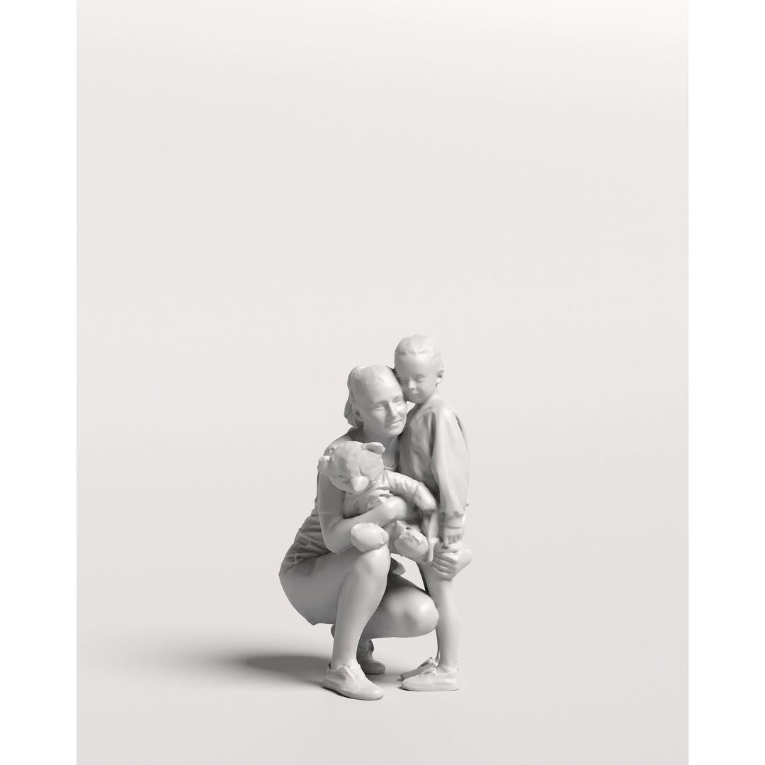 Humano Woman with Child 3D Model – Realistic PBR Character, FBX, Blender - View 14