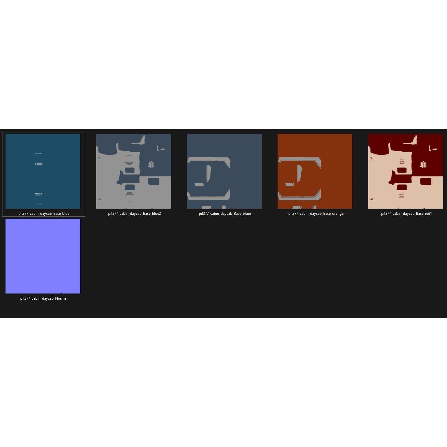 Peterbilt 377 Daycab Truck - Low-Poly Game-Ready 3D Model - View 40