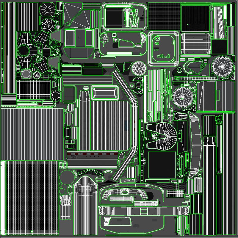Peterbilt 377 Daycab Truck - Low-Poly Game-Ready 3D Model - View 47