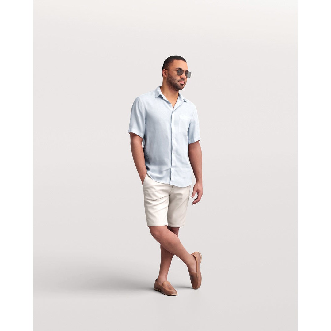 Humano Man 3D Model – Realistic Posed Character for Yacht Scene - View 12